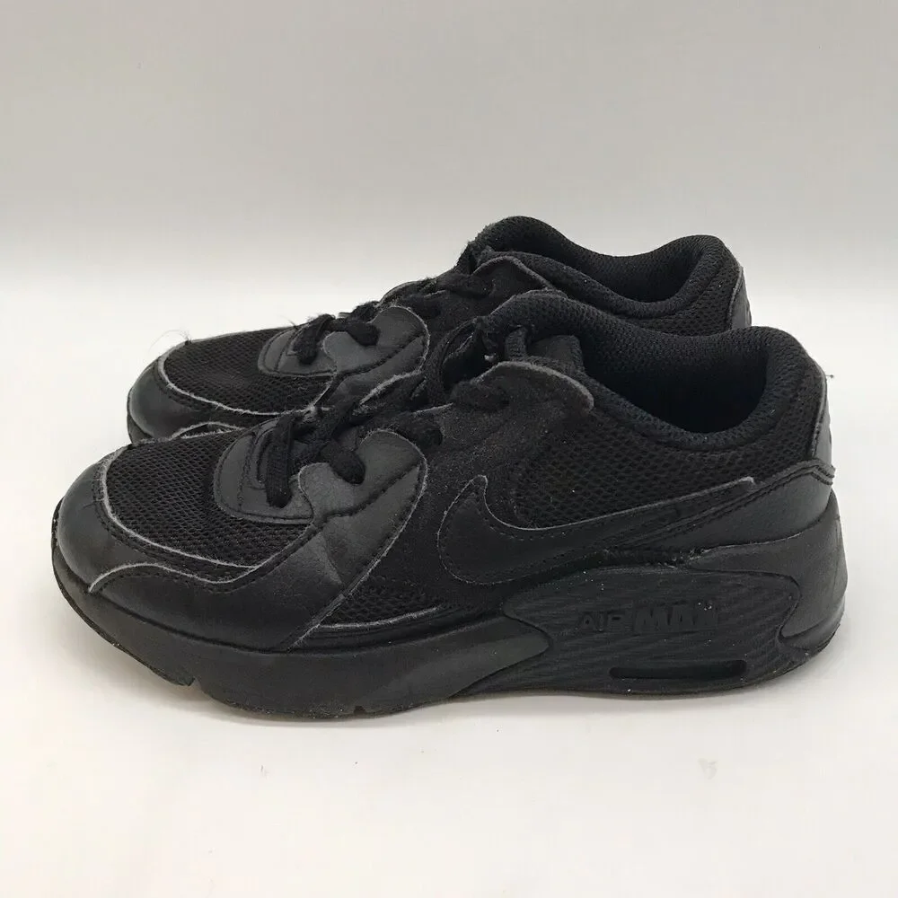 Nike Air Max Excee (PS) Triple Black Boy's 1Y Sneaker CD6892-005 Lace Up Low Top